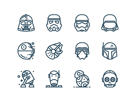 星球大战图标素材之家精选sketch素材