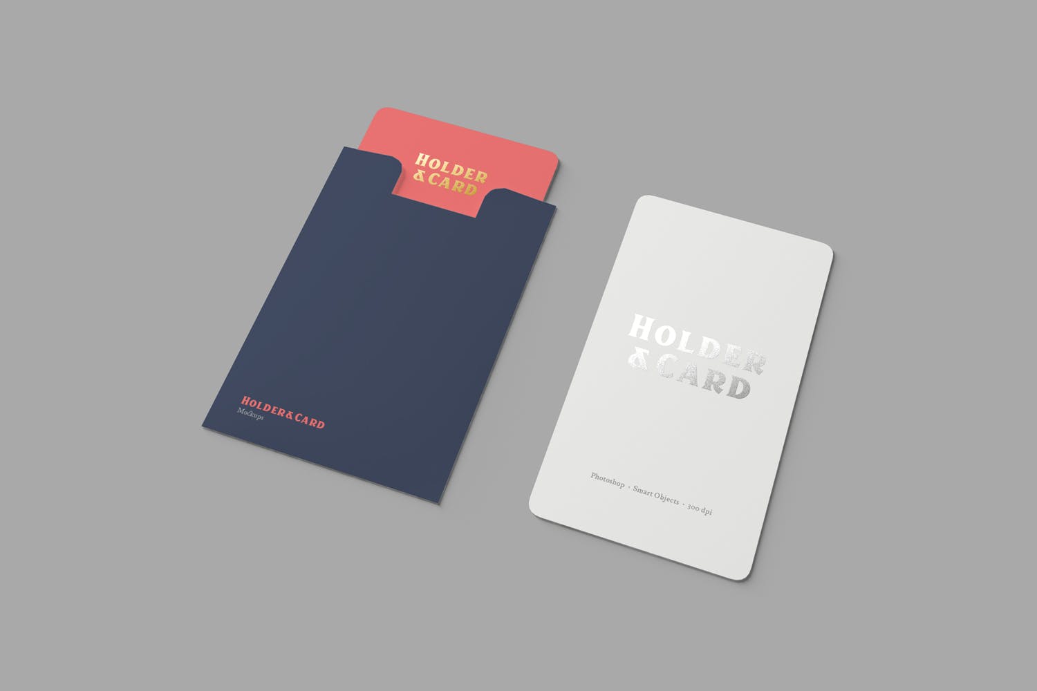 卡片&卡套设计效果图素材库精选 Holder and Card Mockups插图(1)