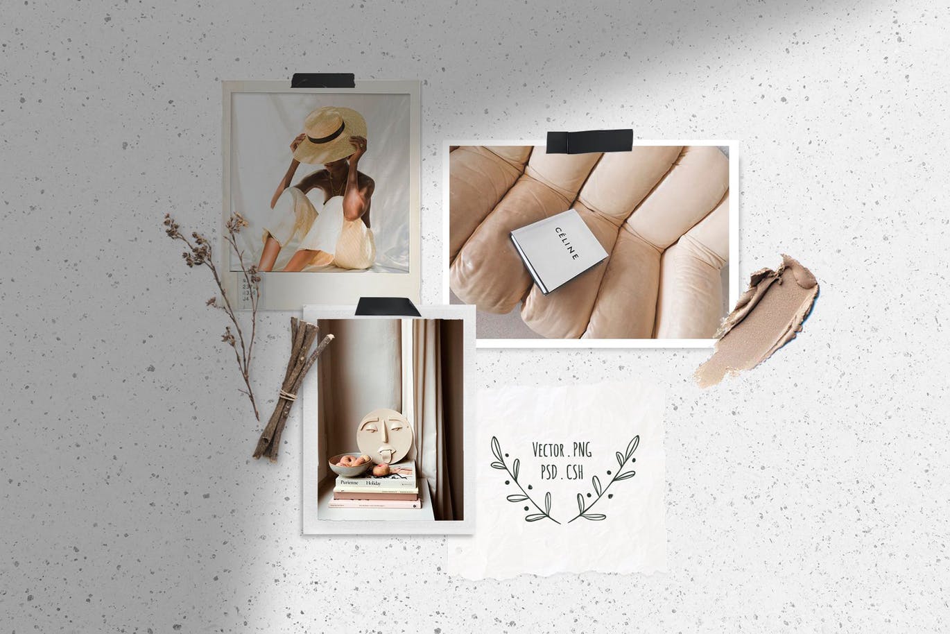 涂鸦风格手绘花卉素材集v2 Hand Drawn Floral Doodles Vol.2插图(1)