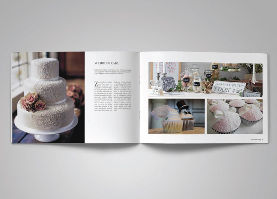 婚礼婚庆策划公司作品集设计模板v6 Landscape Photo Album Vol. 6插图(4)