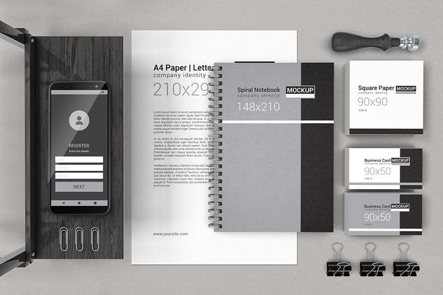 品牌企业办公用品场景样机合集 Branding & Identity Mockups插图(5)