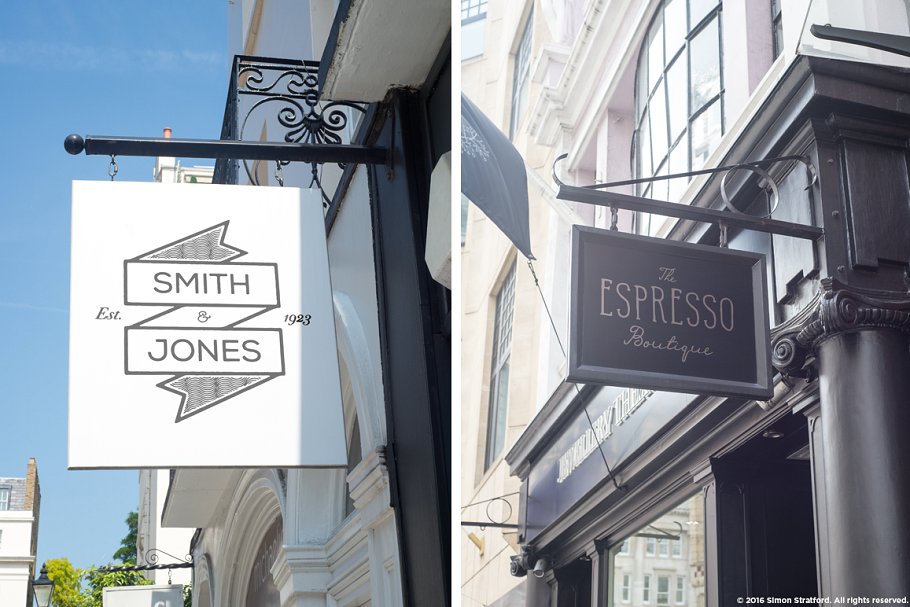 超有范的店招样机合集第二波 Shop sign mockup 2 for photoshop插图(2)