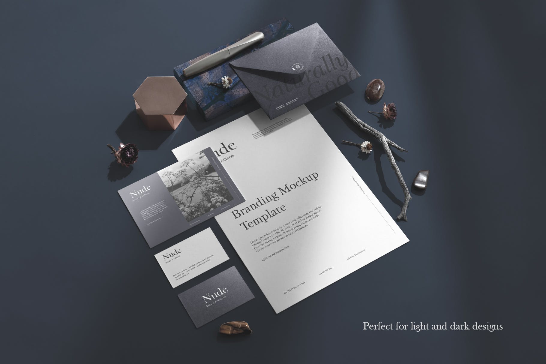 超级品牌VI视觉设计展示效果图素材库精选模板 Nude Branding Mockup插图(7)