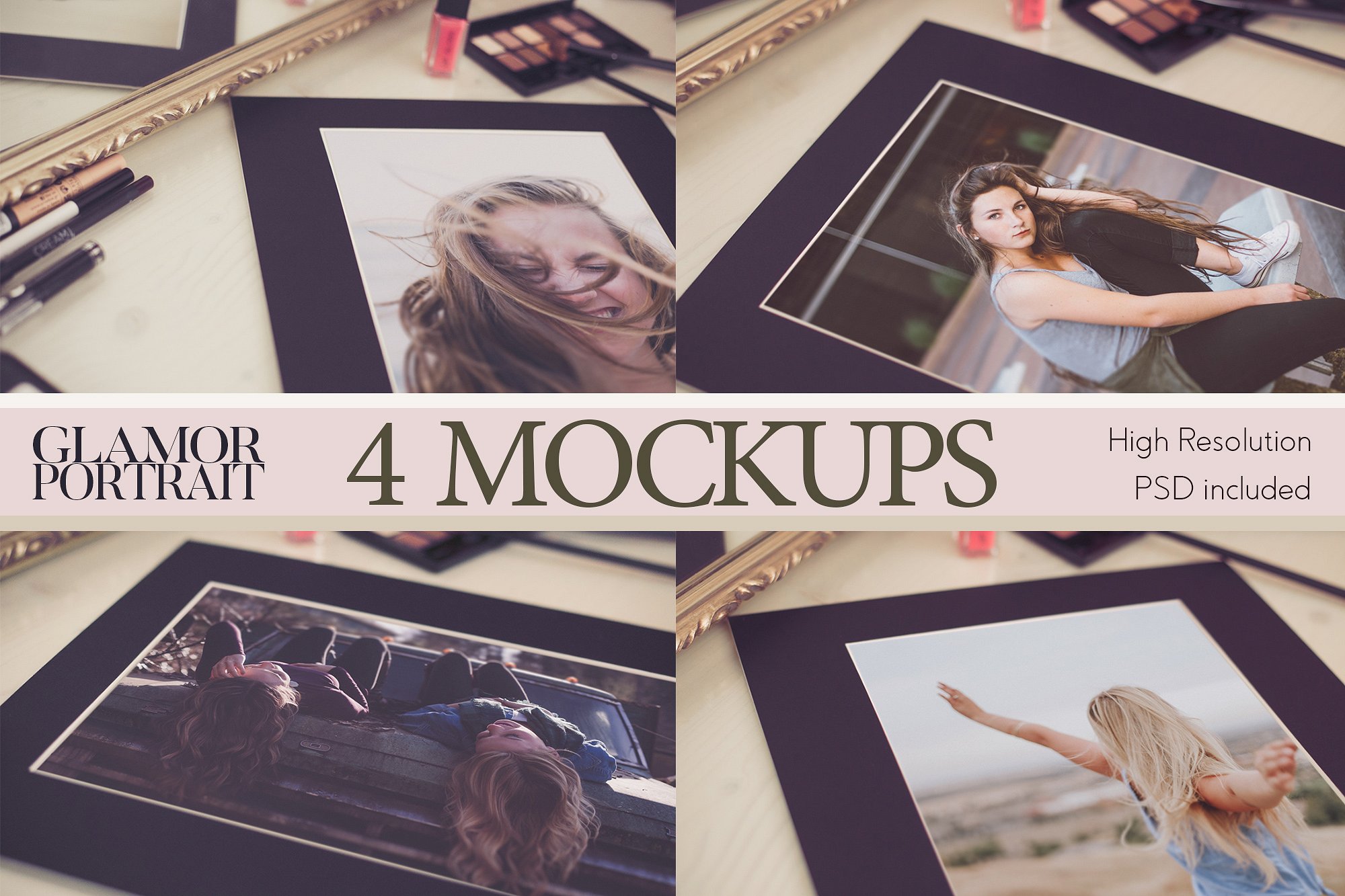 相框样机模板 Photo Frame Mockup插图