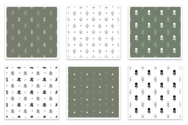 14款手绘花卉无缝印花图案设计素材 Floral seamless patterns collection插图(2)