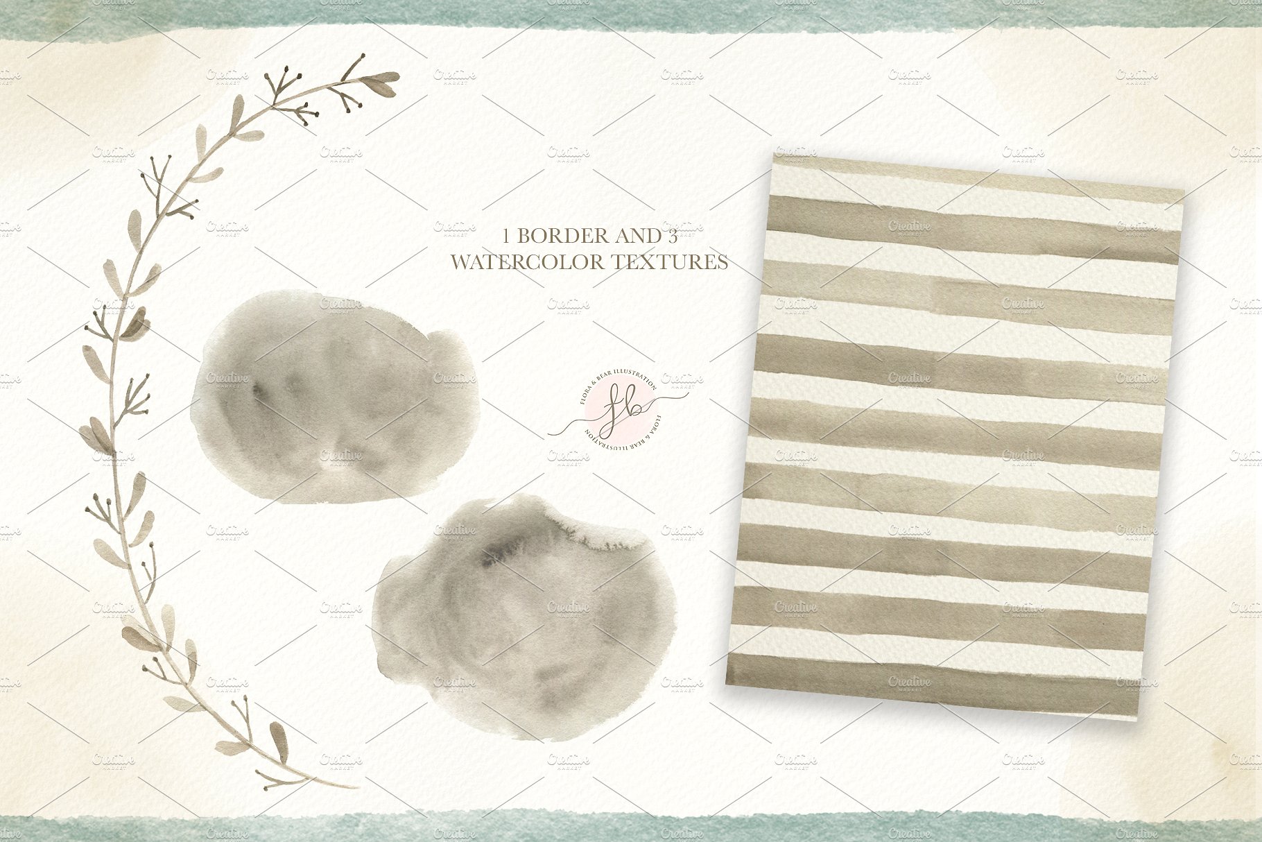 45款可爱的手绘水彩动物素材合辑下载[png,jpg]插图(3)