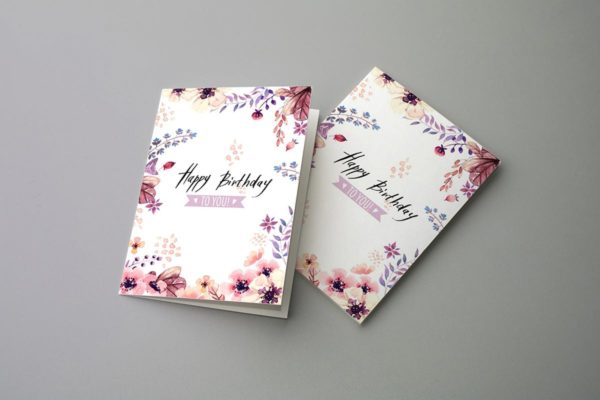 生日/派对/婚礼邀请函贺卡样机v2 Invitation &amp; Greeting Card Mockups v2