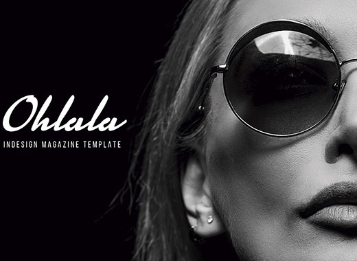 OhLaLa Magazine Template一套概念的极简主义多用途杂志模板下载[indd]