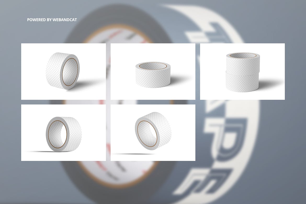纸胶带外观图案设计样机 Paper Duct Tape Mockup插图(2)