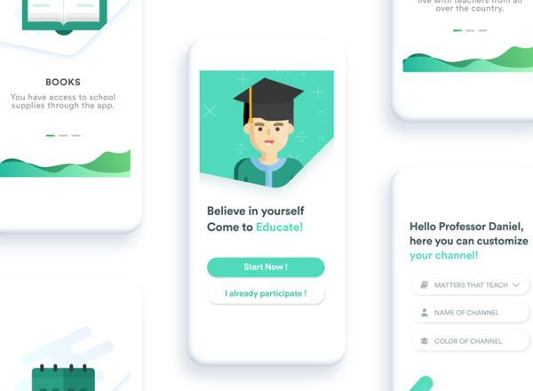 教育类应用 UI 套件 Educate UI Kit