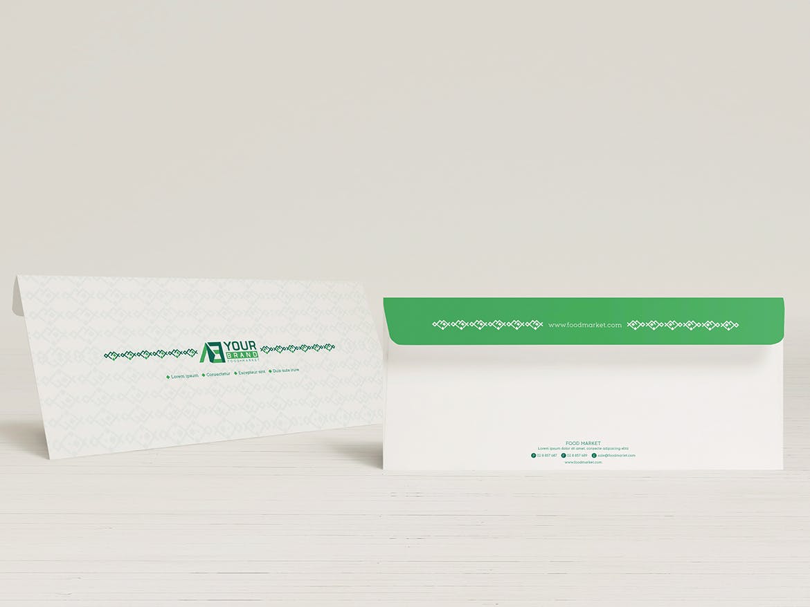 食品品牌VI视觉体系设计预览样机套件 Food Market Identity Branding Mockups插图(8)