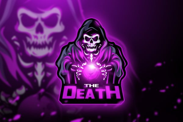 死亡骷髅游戏竞技战队队徽Logo模板 The Death – Mascot &amp; Esport logo