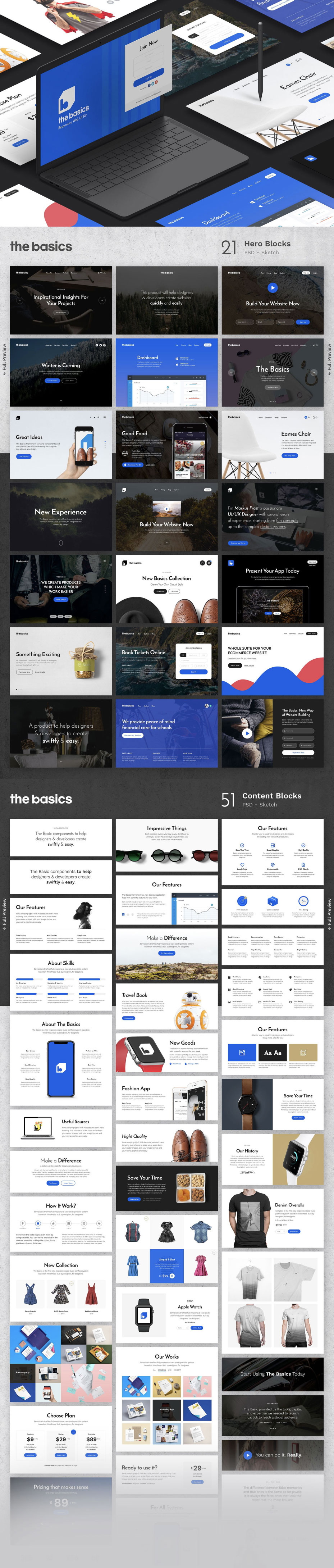 素材库下午茶：高逼格的产品官网模板下载[PSD,Sketch]