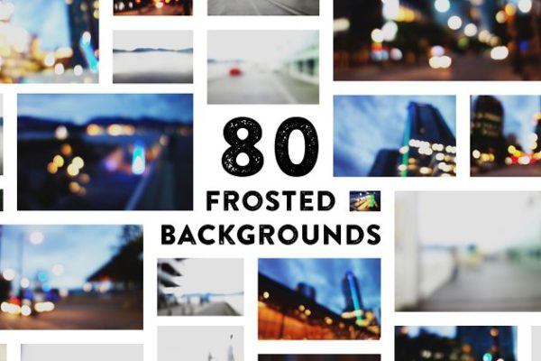 80张美丽的磨砂效果背景图 80 Beautiful Frosted Backgrounds