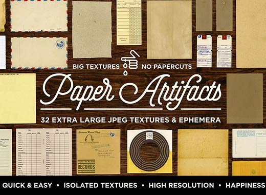 32款怀旧风格的纸质高清图片素材下载[jpg]