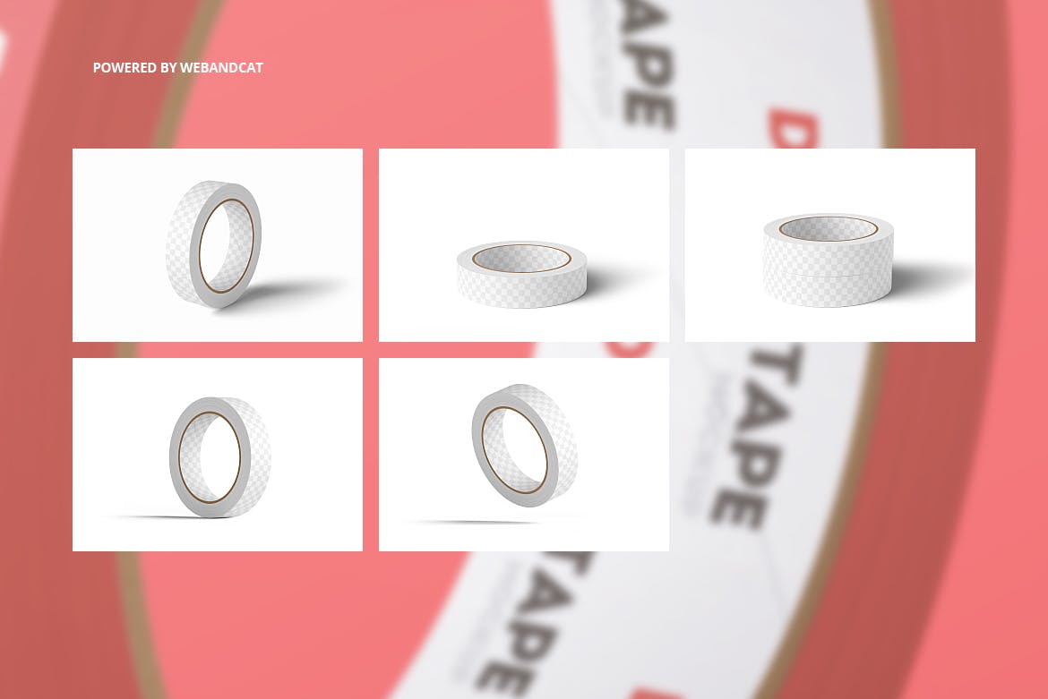管道胶带图案设计效果图样机v2 Duct Tape Mock-up 2插图(2)