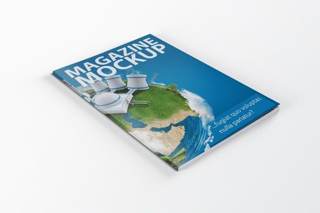 时尚A4杂志宣传册印刷品样机 A4 Magazine Catalog Mock-Up插图(8)