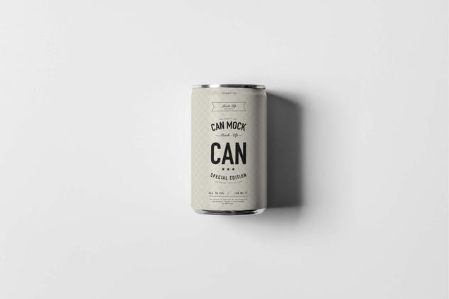 易拉罐饮料啤酒罐头样机模板 Can Mock-up插图(6)