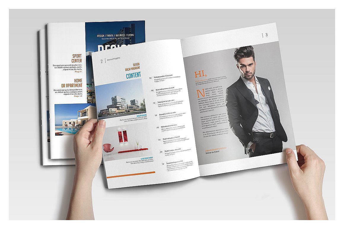 专业、整洁、现代的30页杂志画册模板插图(1)