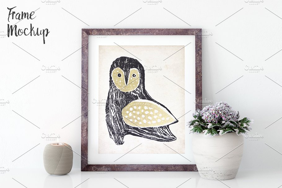 家居装饰画框相框样机模板合集 Interior Frame Mockup Bundle Vol. 2插图(15)