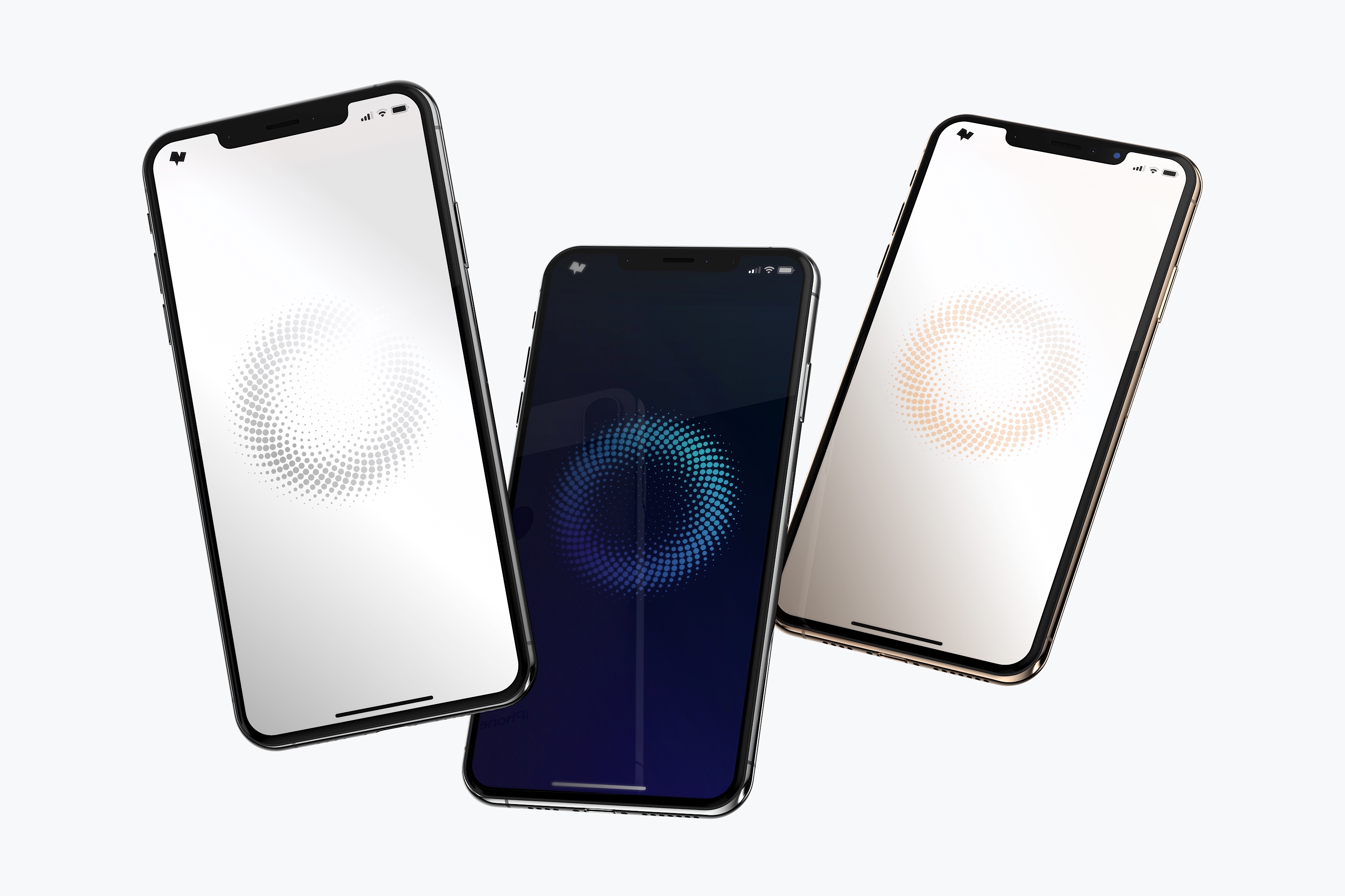 iPhone XS Max智能手机UI界面设计演示样机模板06 iPhone XS Max Mockup 06插图(1)