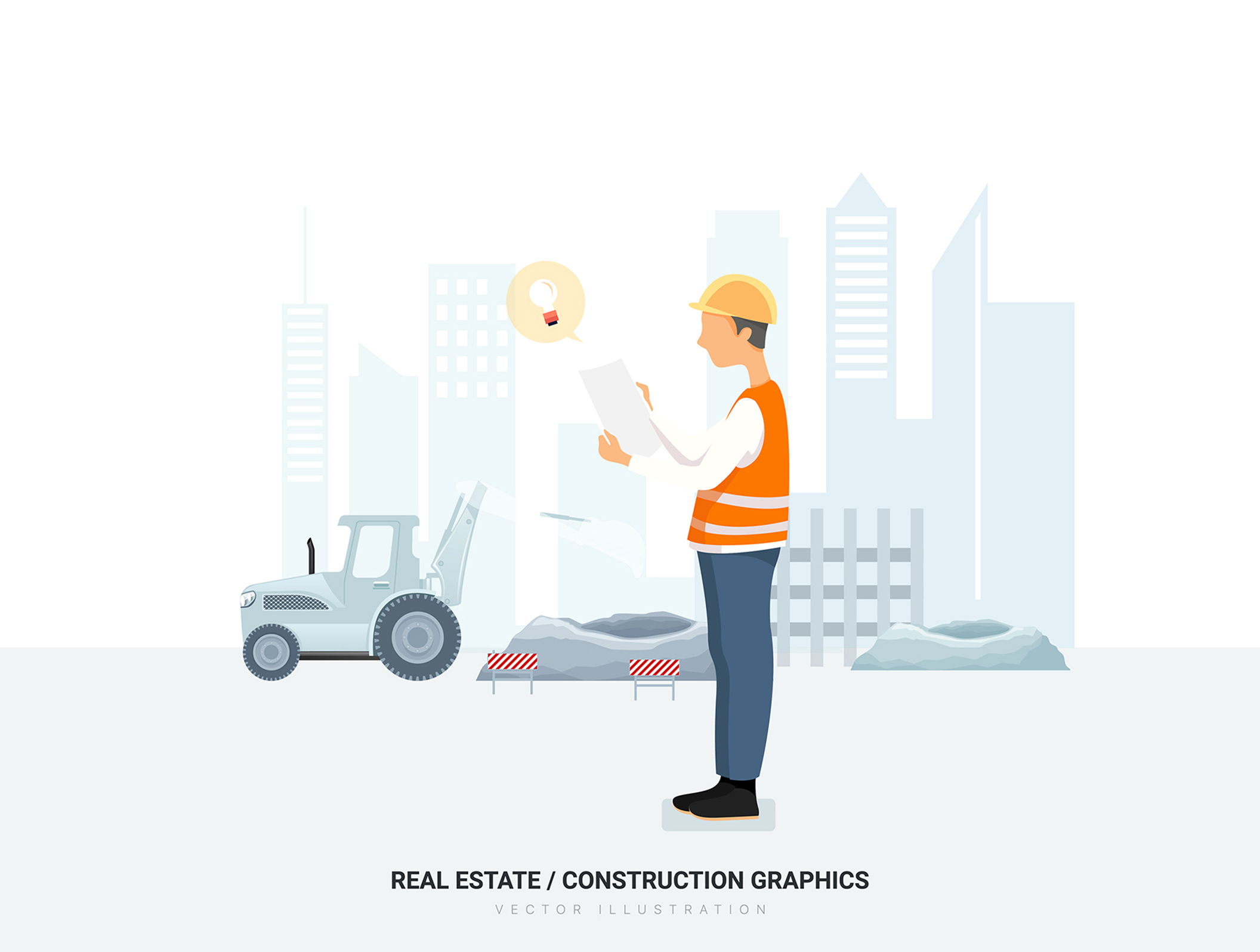 素材库下午茶:房地产与建筑场景网站矢量插画合集插图(6)