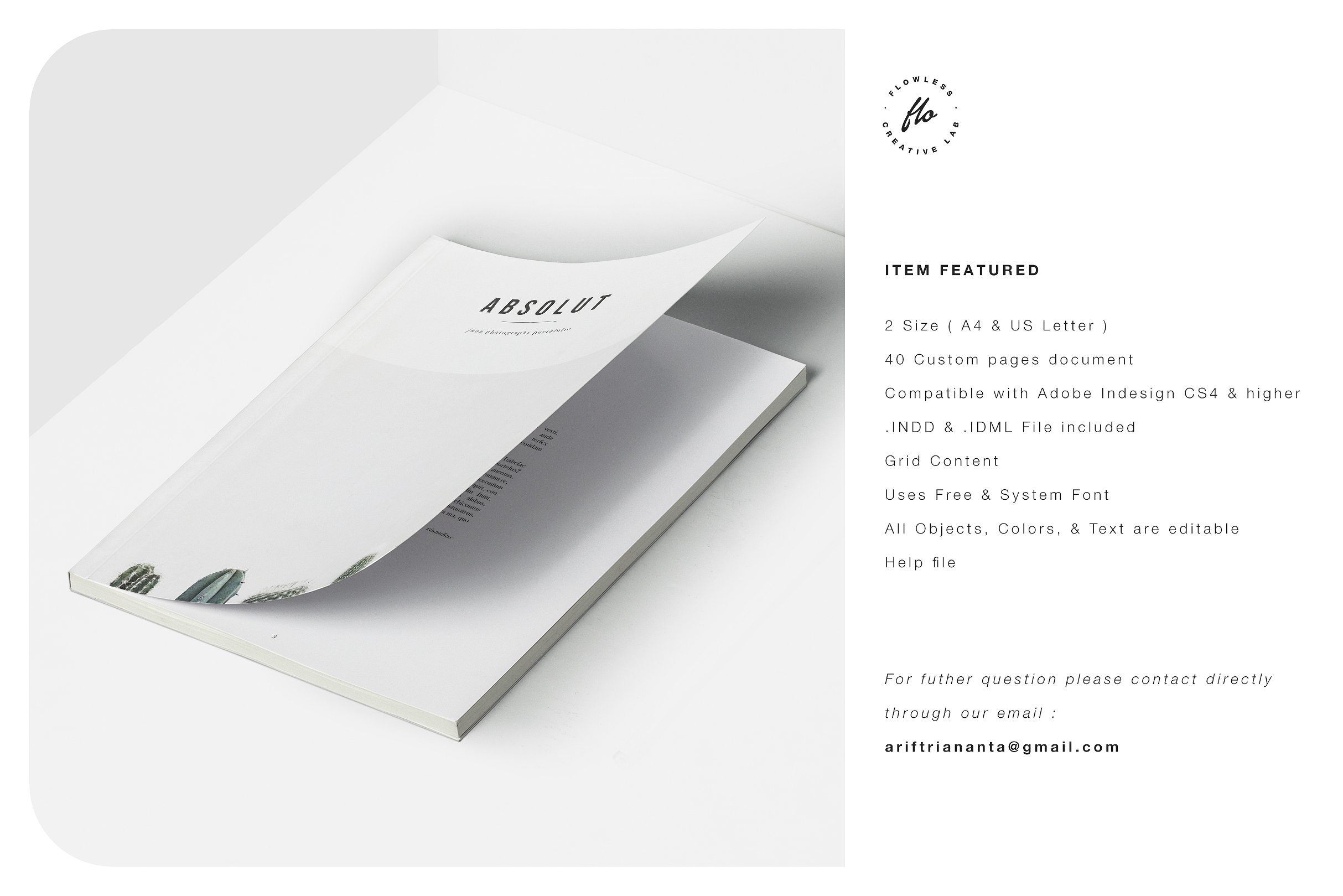 简约时尚的摄影画册杂志模版下载indd插图(5)