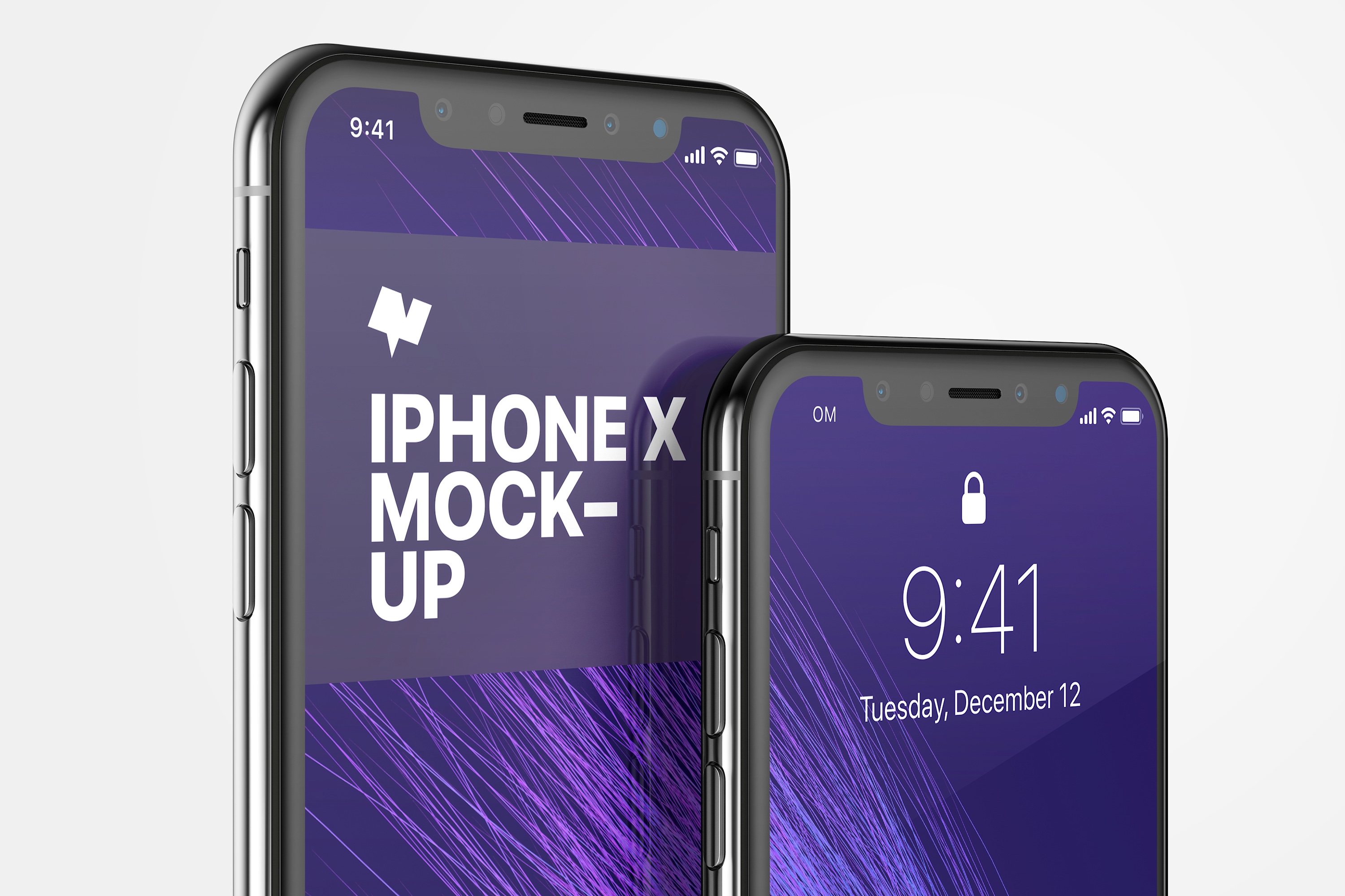 iPhone X手机屏幕UI界面设计局部效果图样机05 iPhone X Mockup 05插图