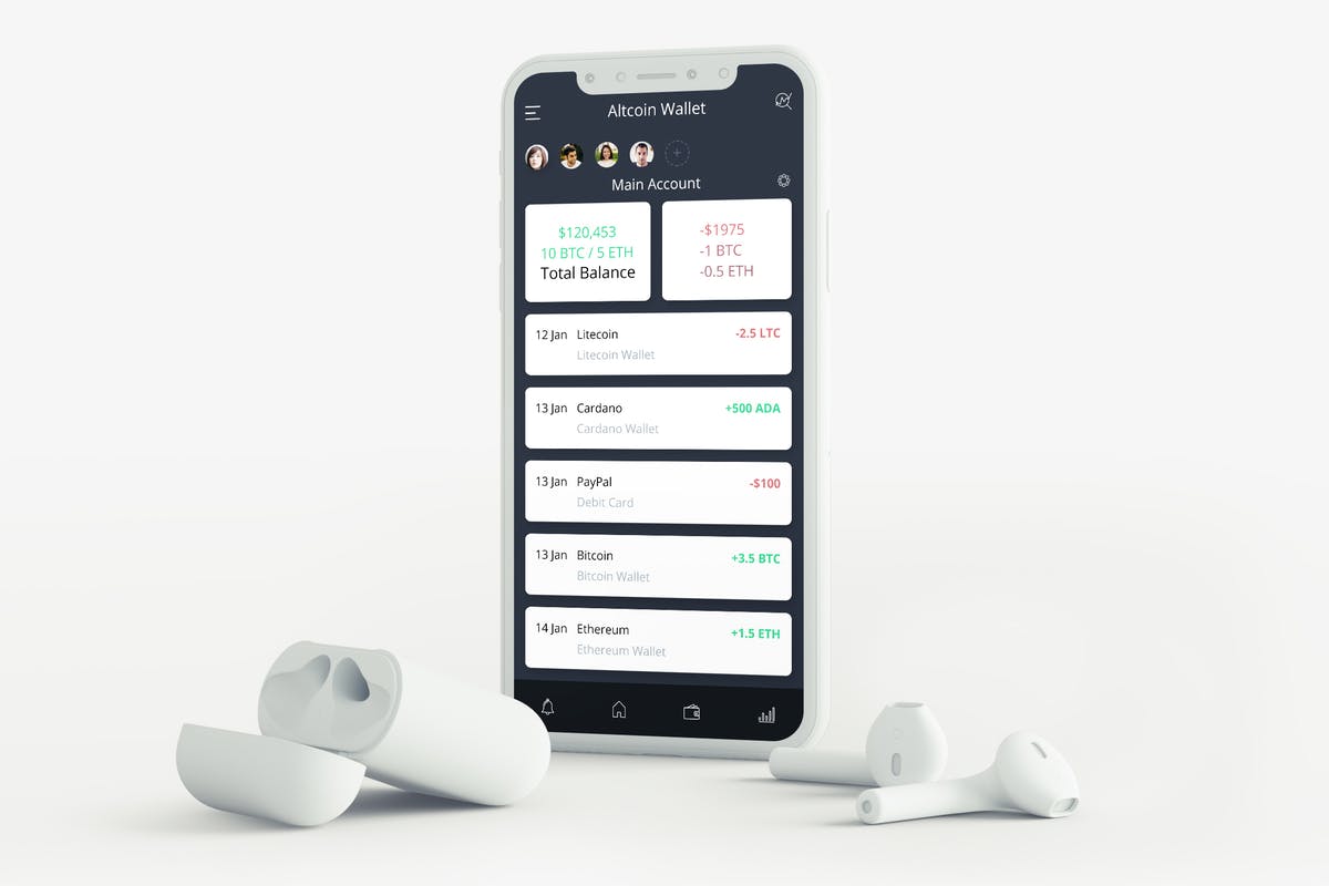 加密货币电子钱包APP应用UI模板 Cryptocurrency Wallet 10 Mobile Ui – H插图