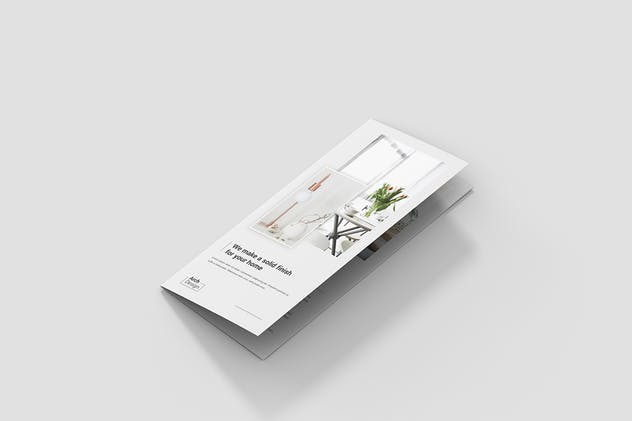 建筑策划工作室三折页宣传单设计模板 Brochure – Architectural Studio Tri-Fold插图(1)