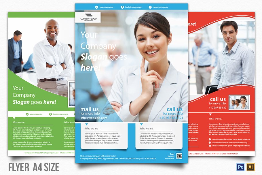 9个店铺活动优惠营销活动传单模板 9 Business Flyer插图