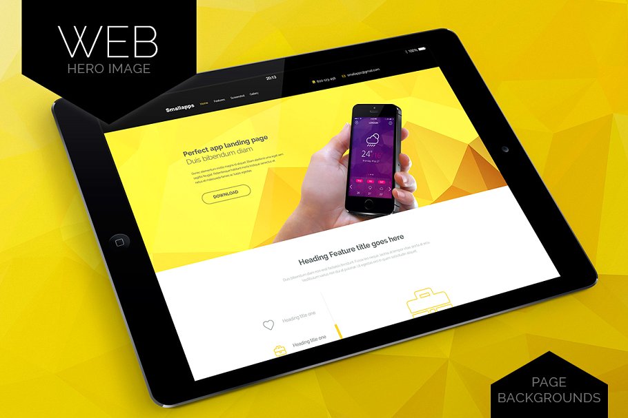 多彩抽象几何多边形背景 Colour Polygon Mega Pack插图(2)