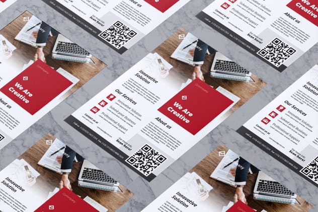 企业介绍/公司业务宣传传单模板V14 Corporate Business Flyer Vol. 14插图(2)