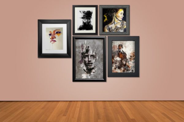 挂墙实木相框画框样机模板v3 Frame Picture Mockup [Vol3]