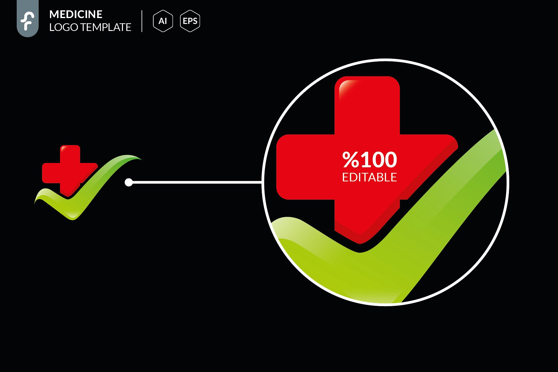 医药健康主题Logo模板 Medicine Logo插图(3)