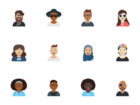 头像形象样式库素材之家精选sketch素材