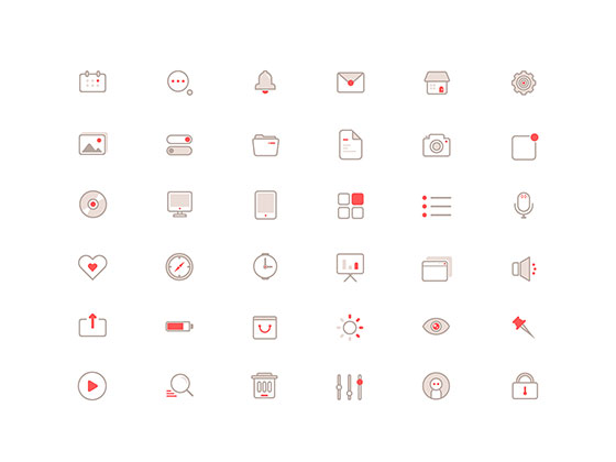36 Simple Icons素材之家精选sketch素材