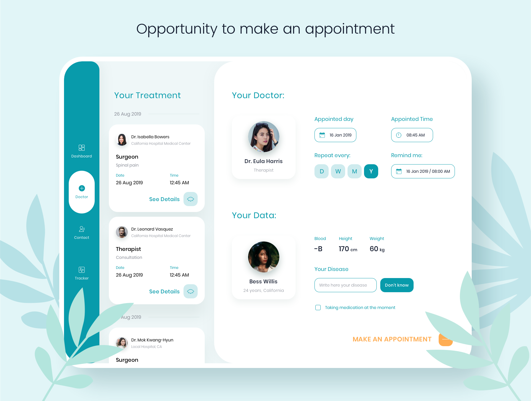 素材库下午茶：医疗保健APP应用UI设计素材库精选套件插图(2)