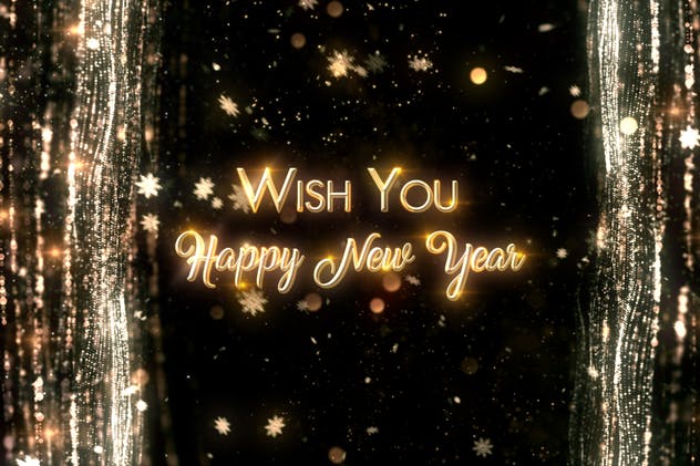 2019年新年星光熠熠年会海报设计模板v3 Happy New Year 2019 V3插图(1)