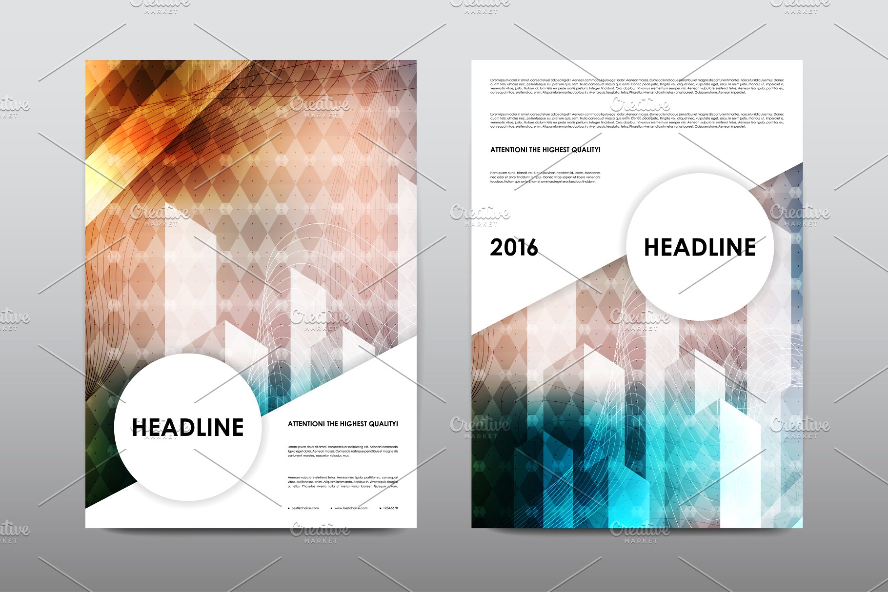 50+企业商业主题宣传小册子模板合集 50+ Business Brochures Bundle插图(12)