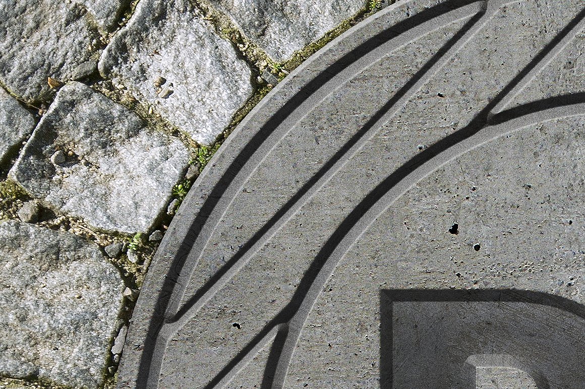 3D 立体下水道沙井盖 Logo 样机模板 3D sewer hatch & logo mock-up插图(6)