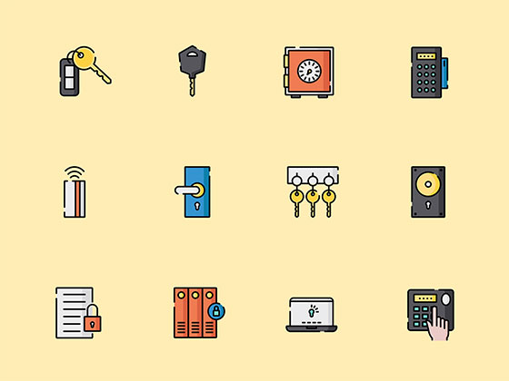 50 枚安全元素图标素材之家精选sketch素材