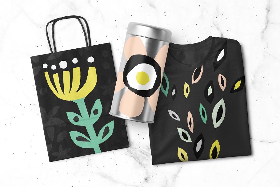 400+剪纸花卉元素 426 Cutout Floral Elements: PNG, EPS插图(12)