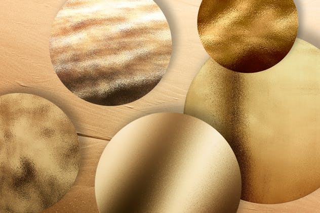 50个超有质感高分辨率金色闪光箔纸纹理素材 50 Gold Textures插图(1)