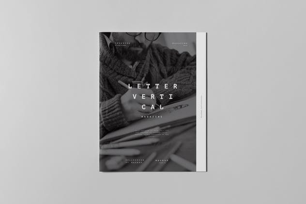 美国信纸规格画册小册子样机模板v3 US Letter Brochure Mock-up 3插图(5)