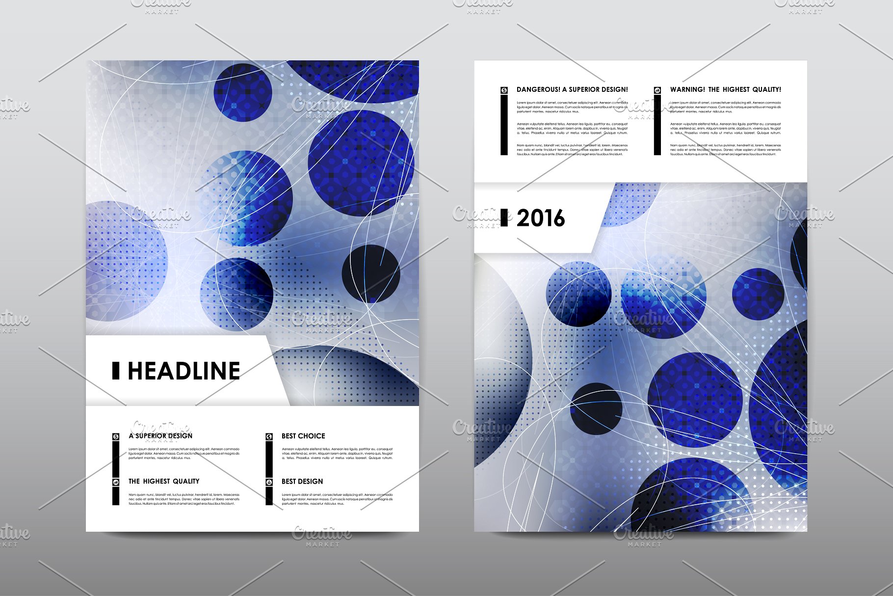 50+企业画册模板合集 50+ Business Brochures Bundle插图(36)