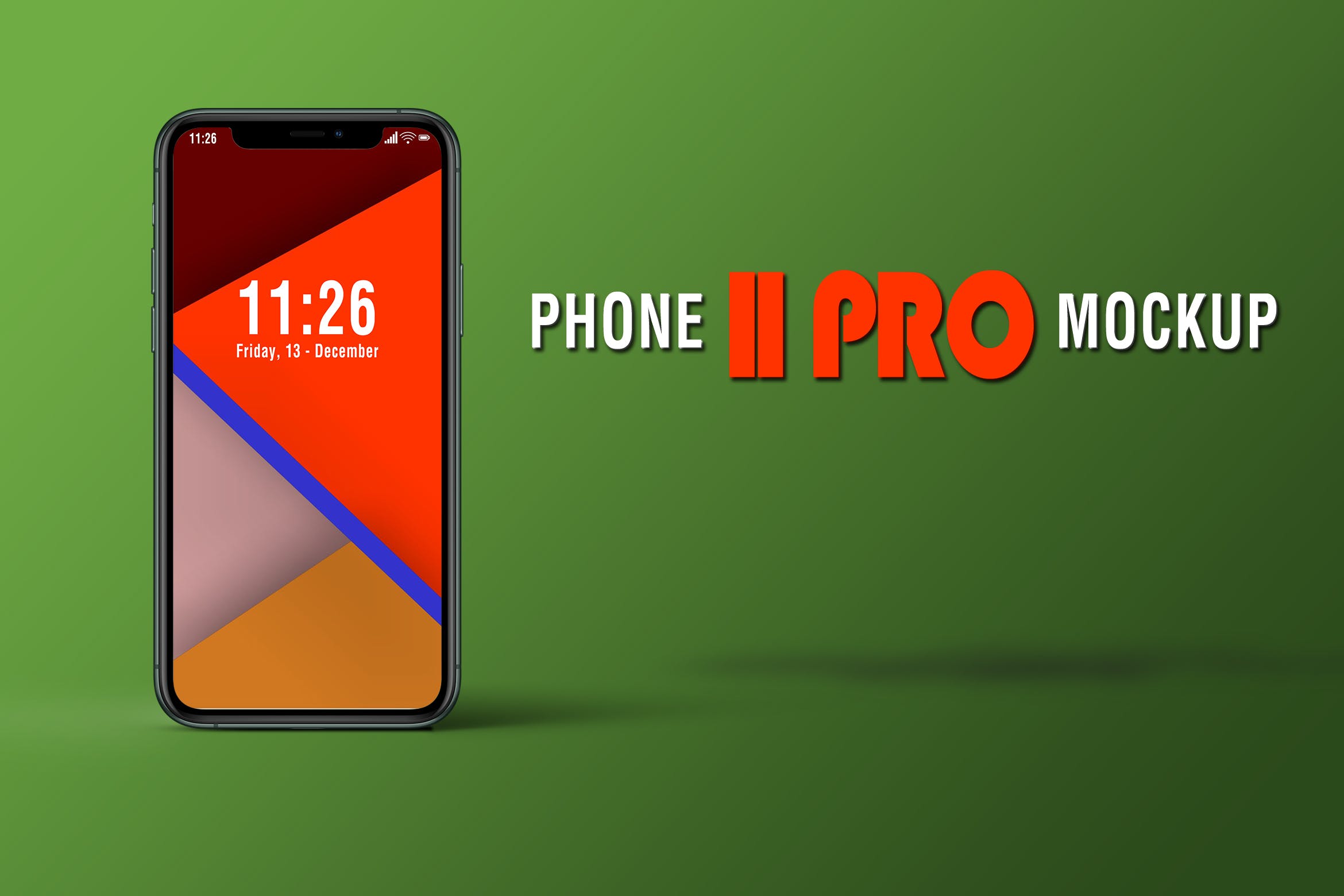 iPhone 11 Pro手机屏幕演示素材库精选样机模板 PHONE 11 PRO MOCKUP插图
