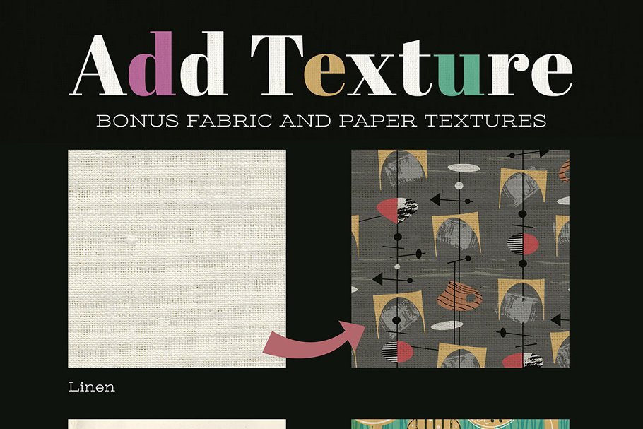 中世纪版画图案纹理合集 1950s Novelty Prints and Patterns插图(2)