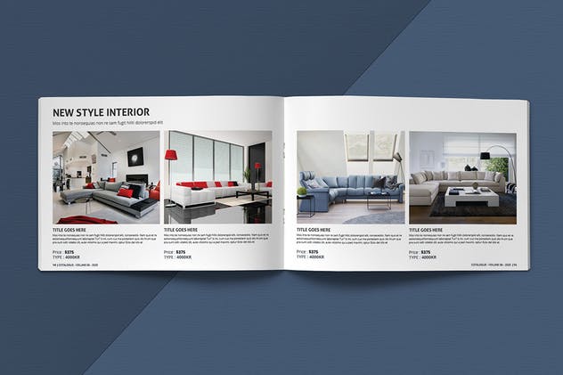 现代简约设计风格横板产品目录设计模板 Modern Catalogue Template插图(9)