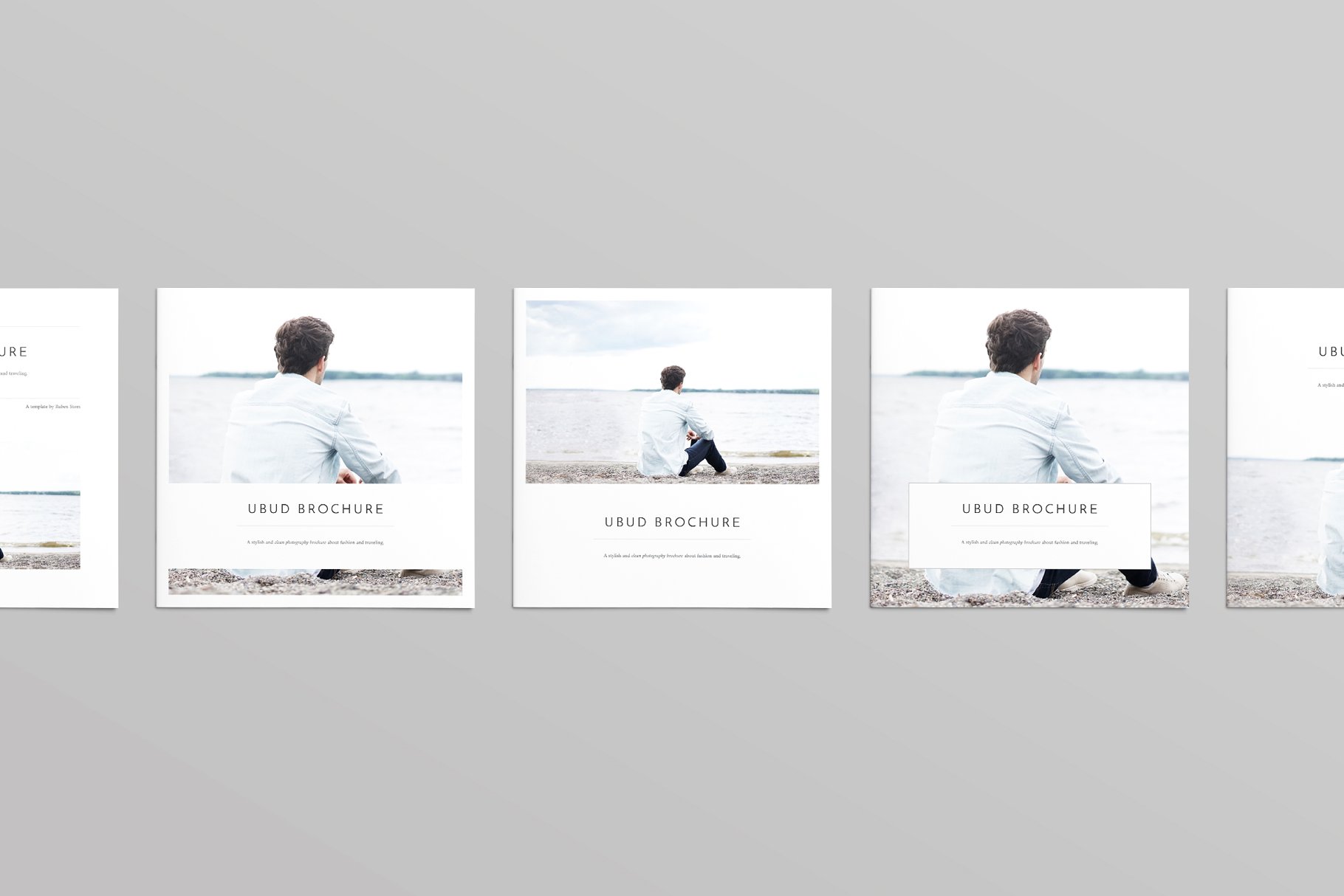 经典实用的多功能方形产品手册模板 Ubud Square Brochure Template插图(6)